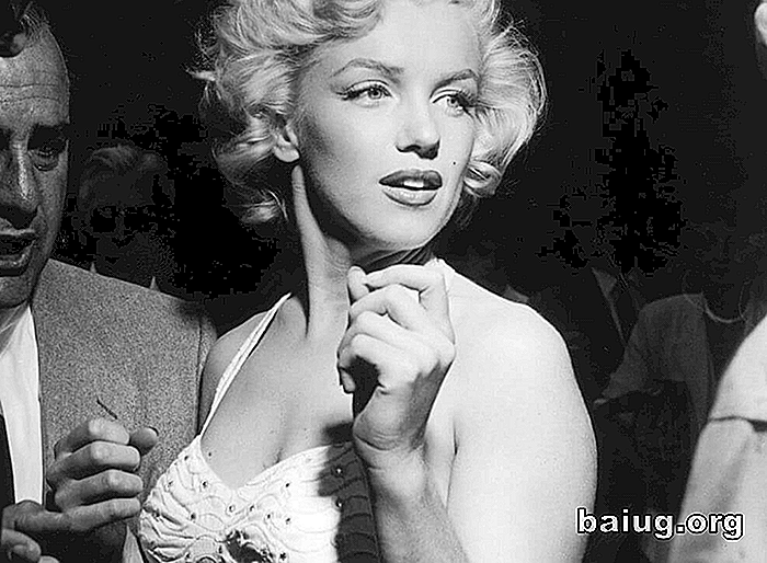 10 Setninger fra Marilyn Monroe for å reflektere
